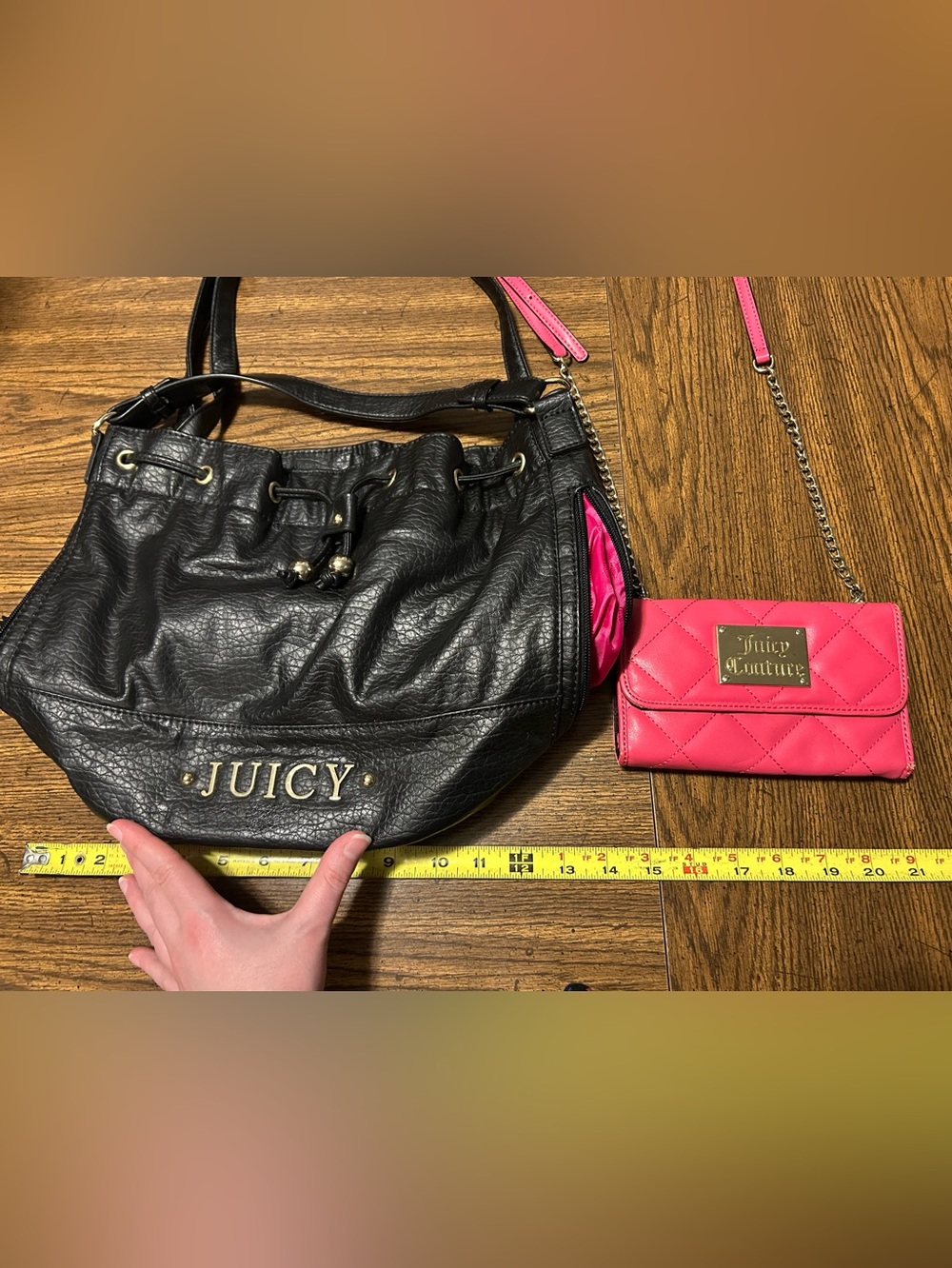 2 Juicy Couture Bags Pink Black